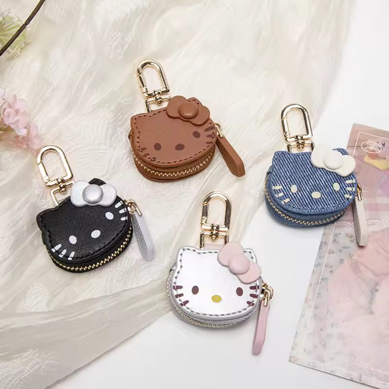 Hello Kitty Leather Keychain – Manga Style Bag Pendant & Fashion Accessory Gift