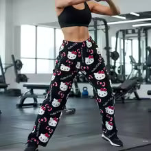 Hello Kitty Loose Pajamas for Men & Women – Autumn Winter Couple Loungewear