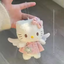 Hello Kitty Plush Doll Keychain with Sunglasses – Cute Bag Charm & Birthday Gift