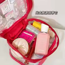 Hello Kitty Super Large Capacity PVC Makeup Bag – Travel & Daily Storage Pouch