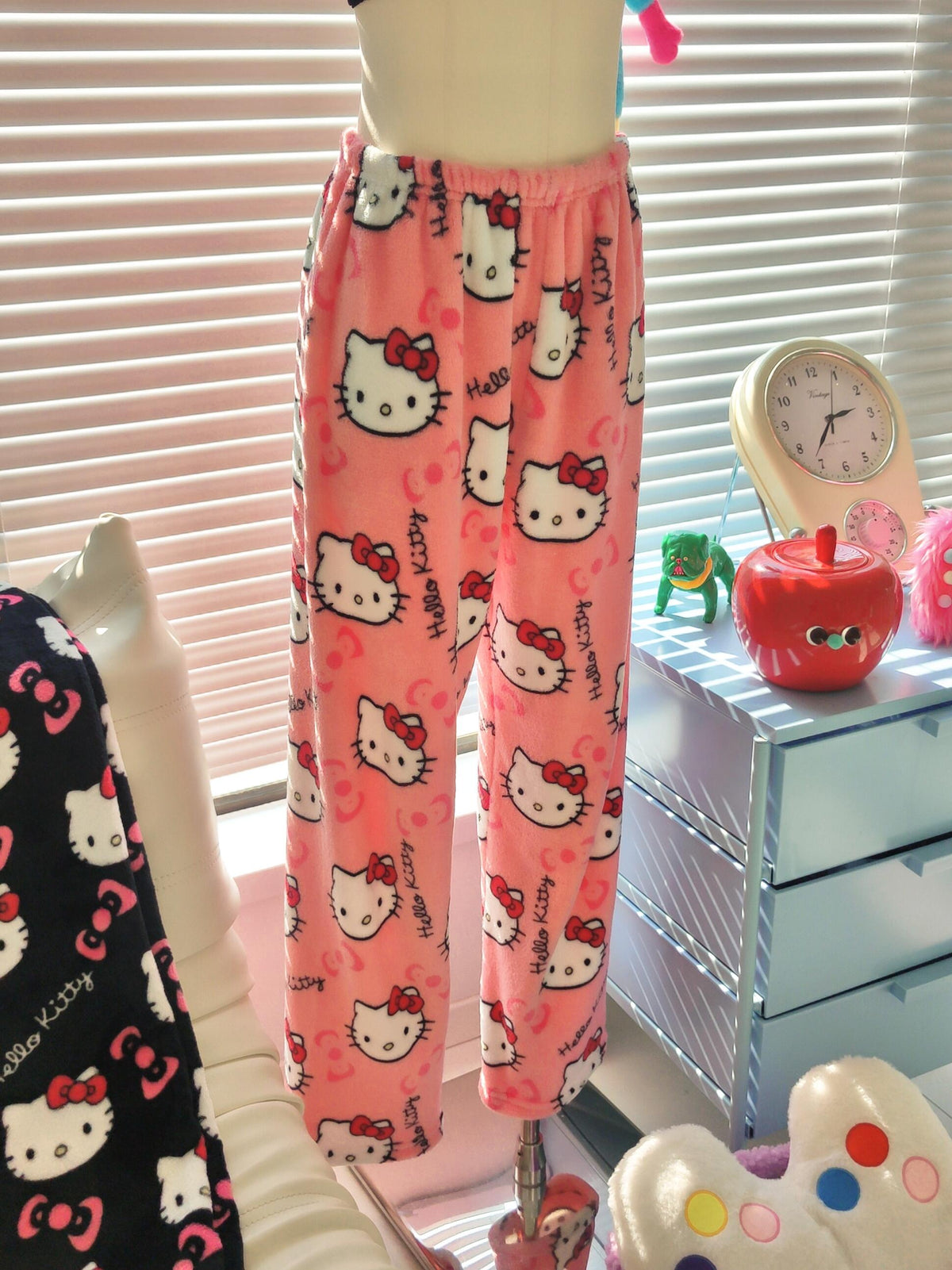 Hello Kitty Pajama Pants for Women & Couples – Soft Cartoon Lounge Trousers