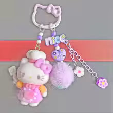 Hello Kitty Plush Phone Pendant Keychain – MIU Dopamine DIY Bag Charm Accessory