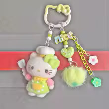 Hello Kitty Plush Phone Pendant Keychain – MIU Dopamine DIY Bag Charm Accessory