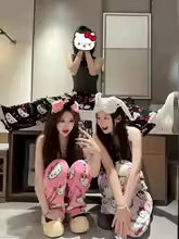 Hello Kitty Flannel Wide Leg Pajama Pants for Women – Soft Printed Loungewear