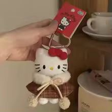 Hello Kitty Plush Doll Keychain with Sunglasses – Cute Bag Charm & Birthday Gift