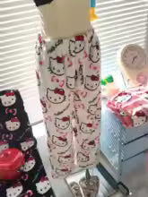 Hello Kitty Pajama Pants for Women & Couples – Soft Cartoon Lounge Trousers