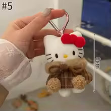 Hello Kitty Plush Doll Keychain with Sunglasses – Cute Bag Charm & Birthday Gift