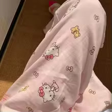 Hello Kitty Summer Sleeping Pants for Women – Loose High-Waist Pajama Pants