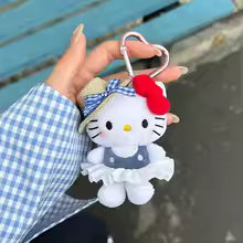Hello Kitty Plush Doll Keychain with Sunglasses – Cute Bag Charm & Birthday Gift