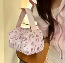 Hello Kitty Makeup Bag – Cute Portable Travel Toiletry Cosmetic Pouch for Girls