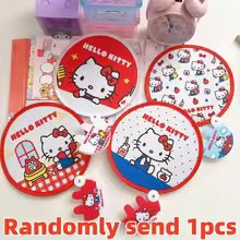 Hello Kitty Foldable Hand Fan – Kawaii Portable Sunshade Fan with Photo Fill Light
