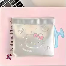 Kawaii Hello Kitty Storage Bag & Makeup Pouch – Multifunctional Cartoon Cosmetic Bag