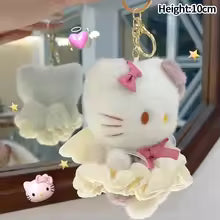 Hello Kitty Plush Doll Keychain with Sunglasses – Cute Bag Charm & Birthday Gift