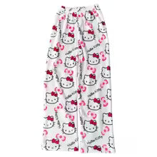 Hello Kitty Pajama Pants for Women & Couples – Soft Cartoon Lounge Trousers