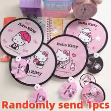 Hello Kitty Foldable Hand Fan – Kawaii Portable Sunshade Fan with Photo Fill Light