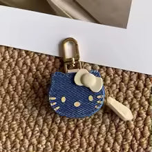 Hello Kitty Leather Keychain – Manga Style Bag Pendant & Fashion Accessory Gift