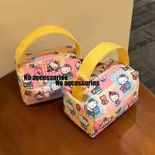 Hello Kitty Makeup Bag – Cute Portable Travel Toiletry Cosmetic Pouch for Girls