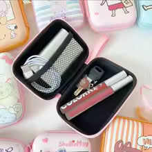 Hello Kitty Kuromi Pochacco Storage Bag – Portable Travel Cable Charger Coin Pouch